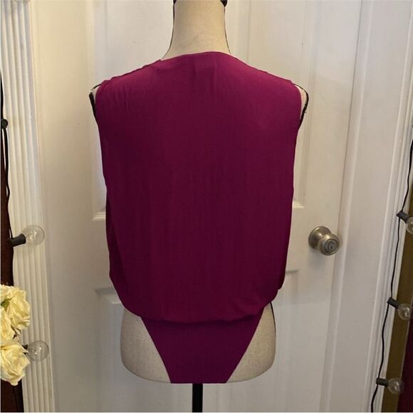 Pinko Vibrant Purple Sleeveless Bodysuit, US2 - Picture 7 of 11